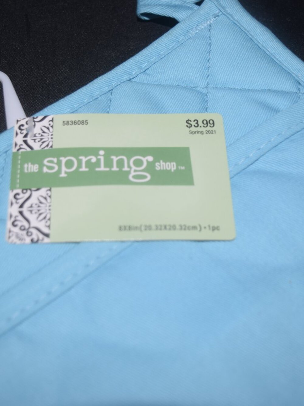 Spring Shop Light Blue Potholder - Picture 3 of 4